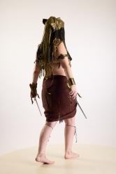 Moira Cosplay Ancksunamun Pose With Knifes